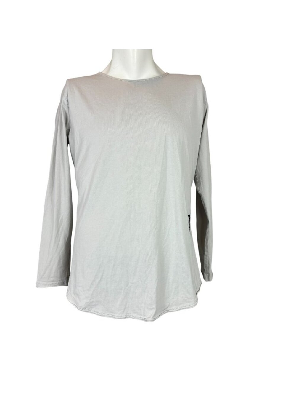 ALPHALETE Cream Long Sleeve Crew Neck Active Tee